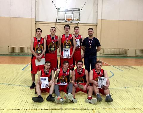 Баскетболисты Академии заняли третье место в чемпионате Ассоциации студенческого баскетбола