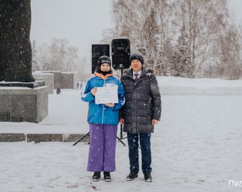 Студенты Академии принимают участие в акции «Снежный десант РСО. Десант Победы»