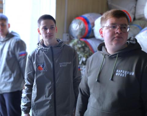 Студенты Академии приняли участие в формировании гуманитарной колонны ко Дню Победы